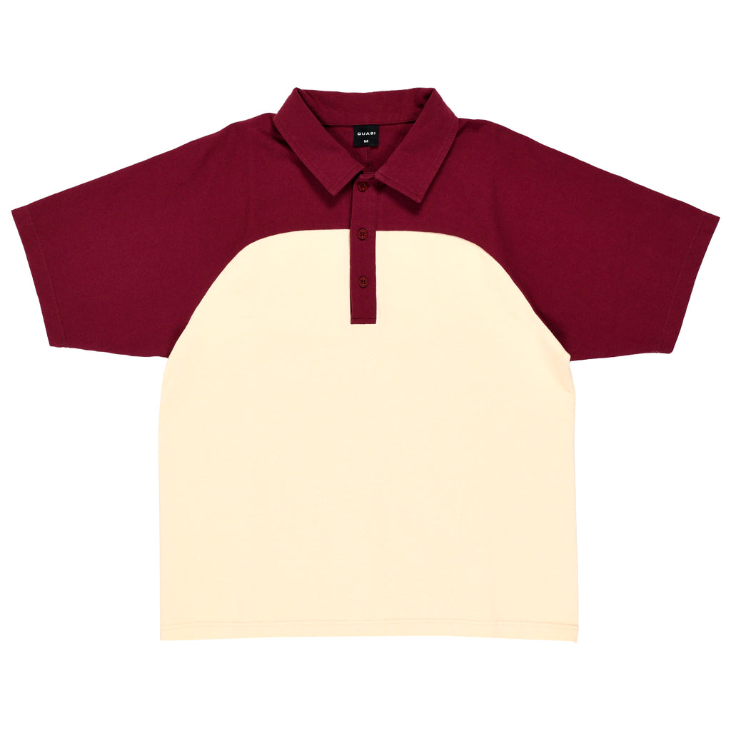 Leslie Raglan Polo [Maroon]
