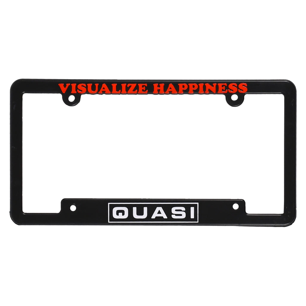 Happiness License Plate Cover [Black]