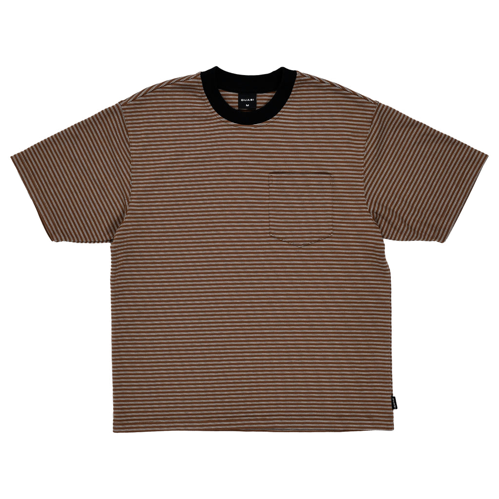 ISO Striped Pocket Tee [Brown]