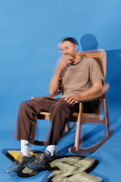 ISO Striped Pocket Tee [Brown]