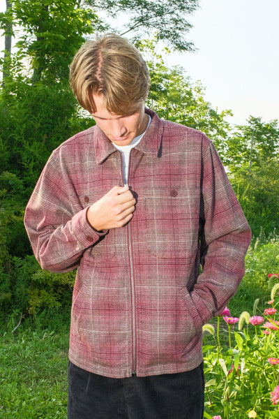 Grain Full Zip Shirt Jacket [Oxblood]