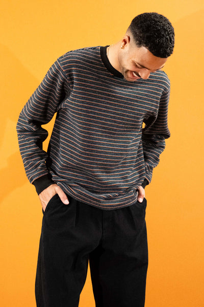Verve Long Sleeve Striped Tee [Black]