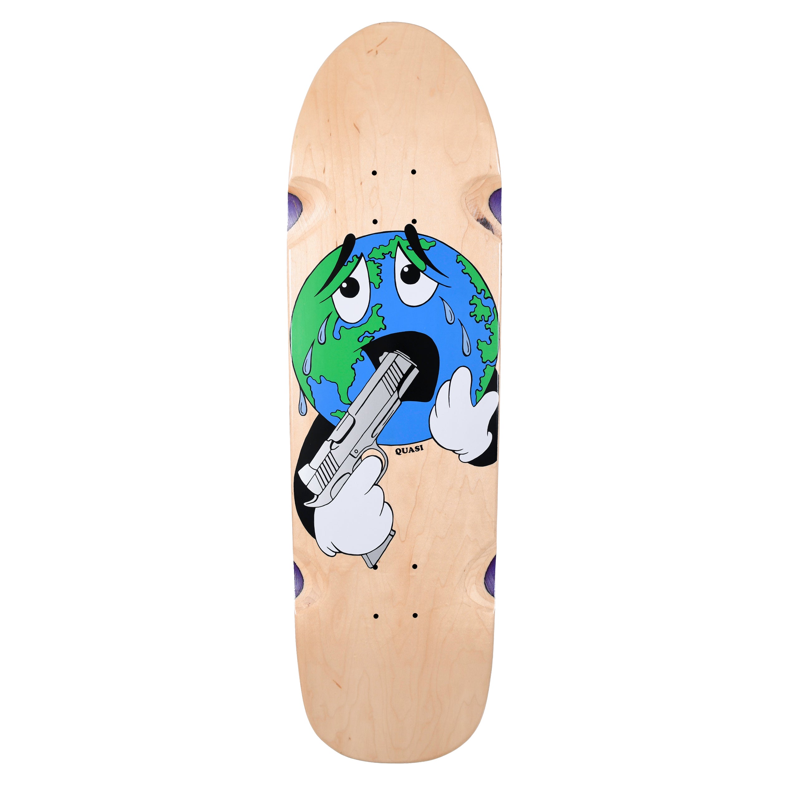 【QUASI SKATEBOARDS】 Liquid [White] World [9”] – Quasi Skateboards