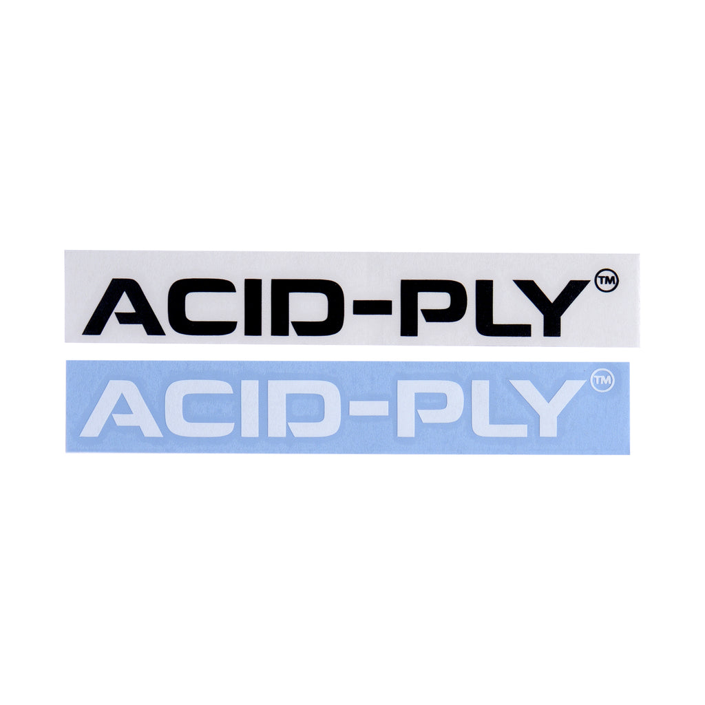 Set of 2 Acid-Ply Vinyl Cut Stickers