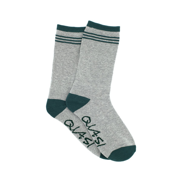 Note Sock [Grey & Forest]